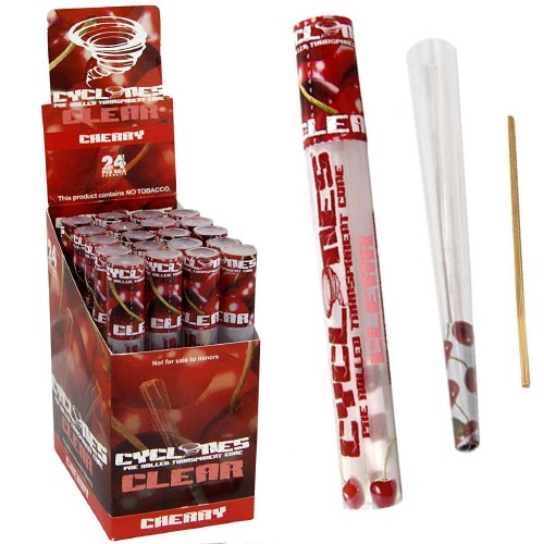 Cyclones Clear Cherry - 24uds