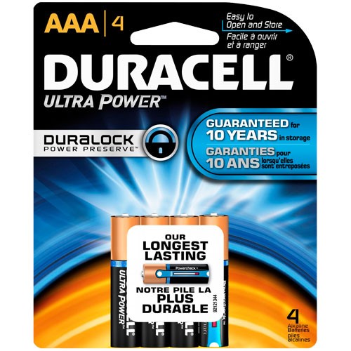 Pila Alcalina Duracell AAA (Pack 4 uds)