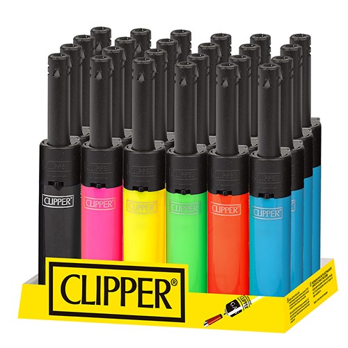 Mechero Clipper Minitube Shiny Colours