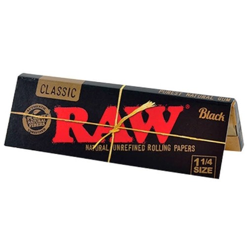 Papel Raw Black 11/4 (50 papeles) 24u/c