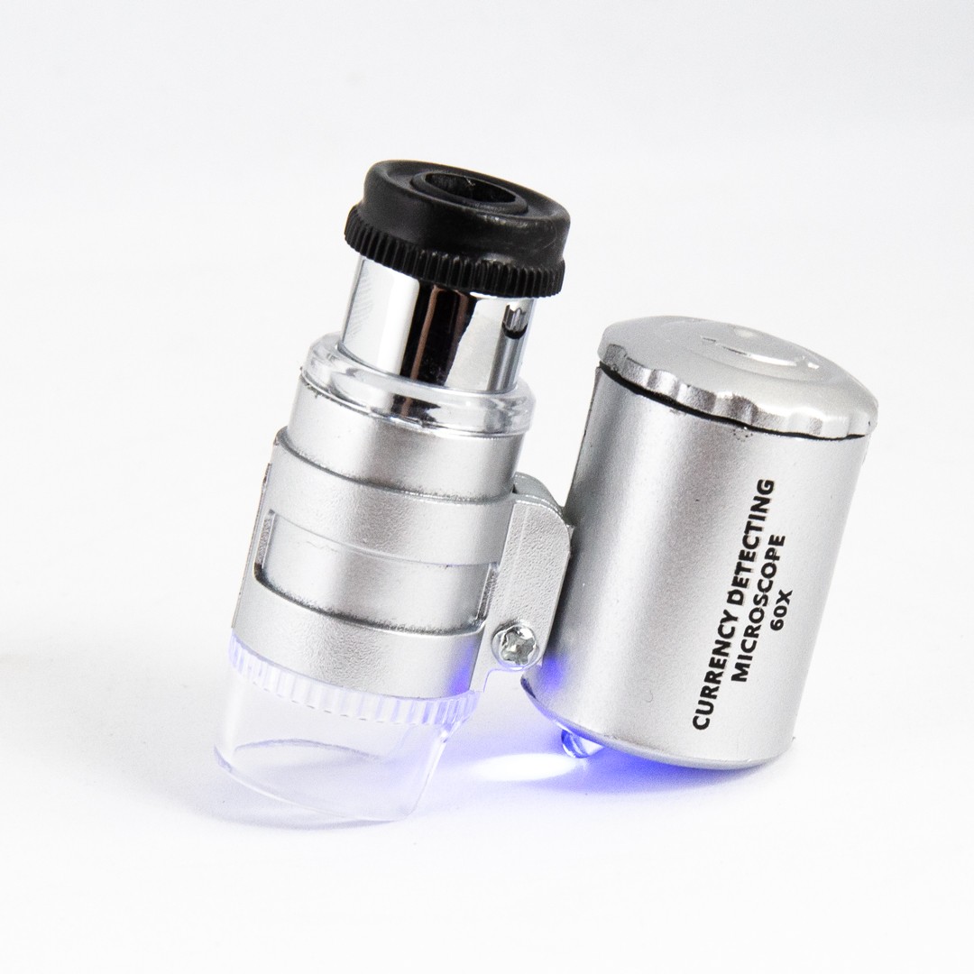 Microscopio Mini LED 60X con luz