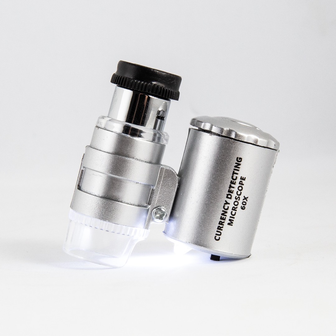 Microscopio Mini LED 60X con luz