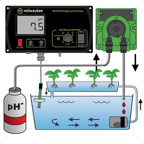 Controlador pH y bomba dosificadora(BP)